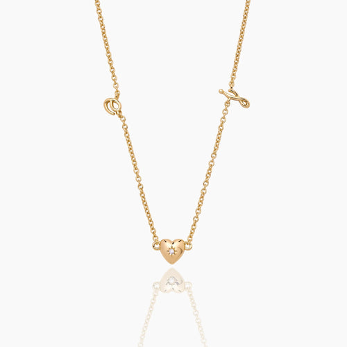 Fine Script Initial Necklace