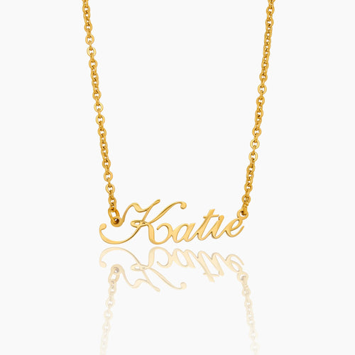Rose & Selma Script Name Necklace