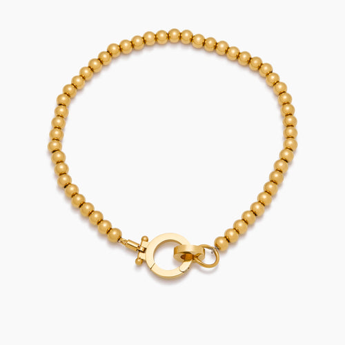 Simple Gold Bead Bracelet