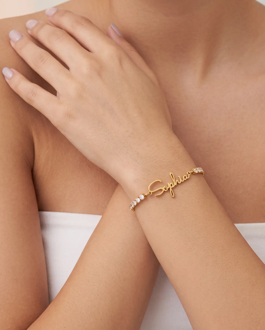 Script Name Line Bracelet