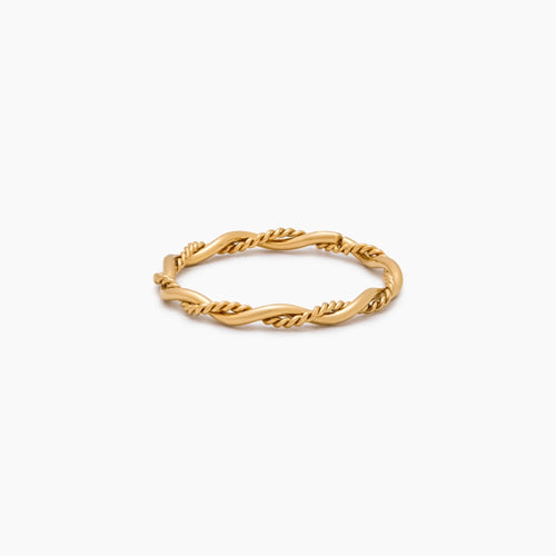 Fine Double Twist Ring