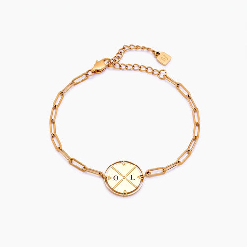 Engraved North Bracelet
