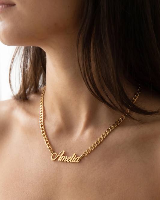 Heavy Curb Name Necklace