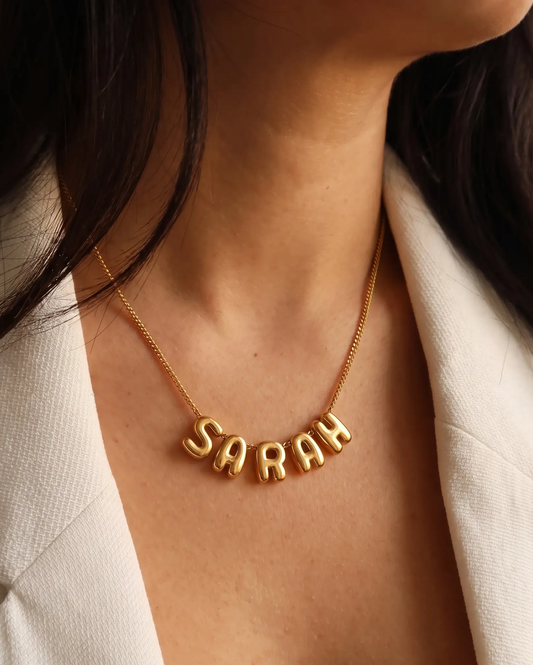 Puff Name Necklace
