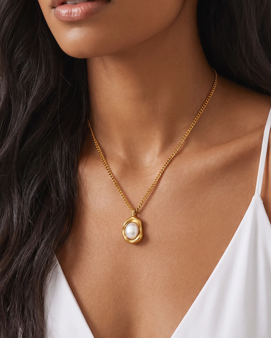 Runa Pearl Drop Necklace