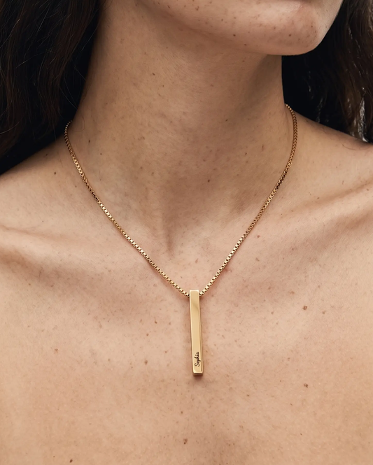 Secret Note Pillar Necklace