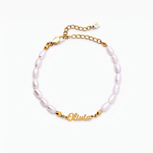 Pearl Name Bracelet