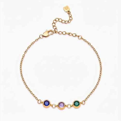 Personalised Family Birthstone Bracelet