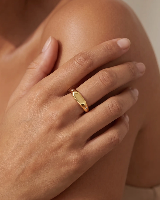 Double Star Signet Ring