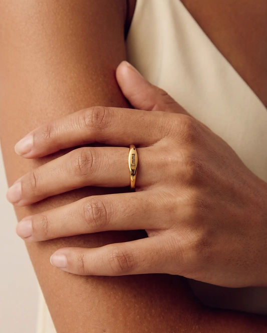 Engraved Name Ring