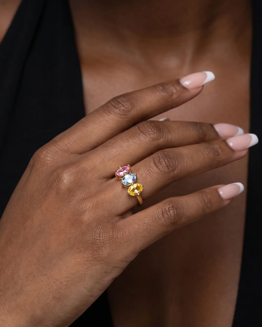 Marquise Kin Birthstone Ring
