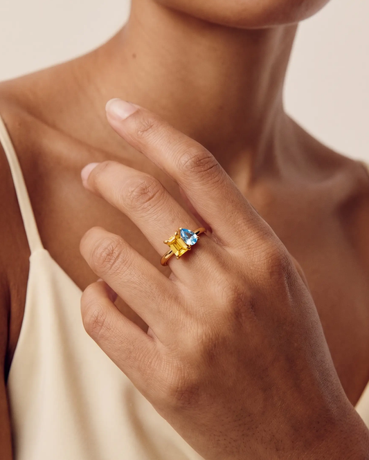 Pair Birthstone Ring