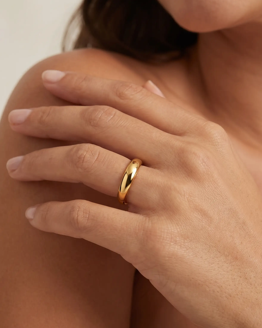 Shaped Dome Ring
