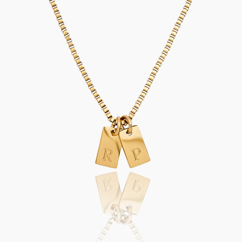 Tag Letter Necklace