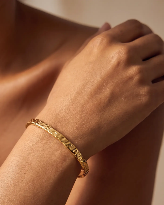 Simple Textured Cuff Bracelet