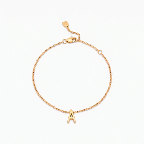 Fine Initial Charm Bracelet
