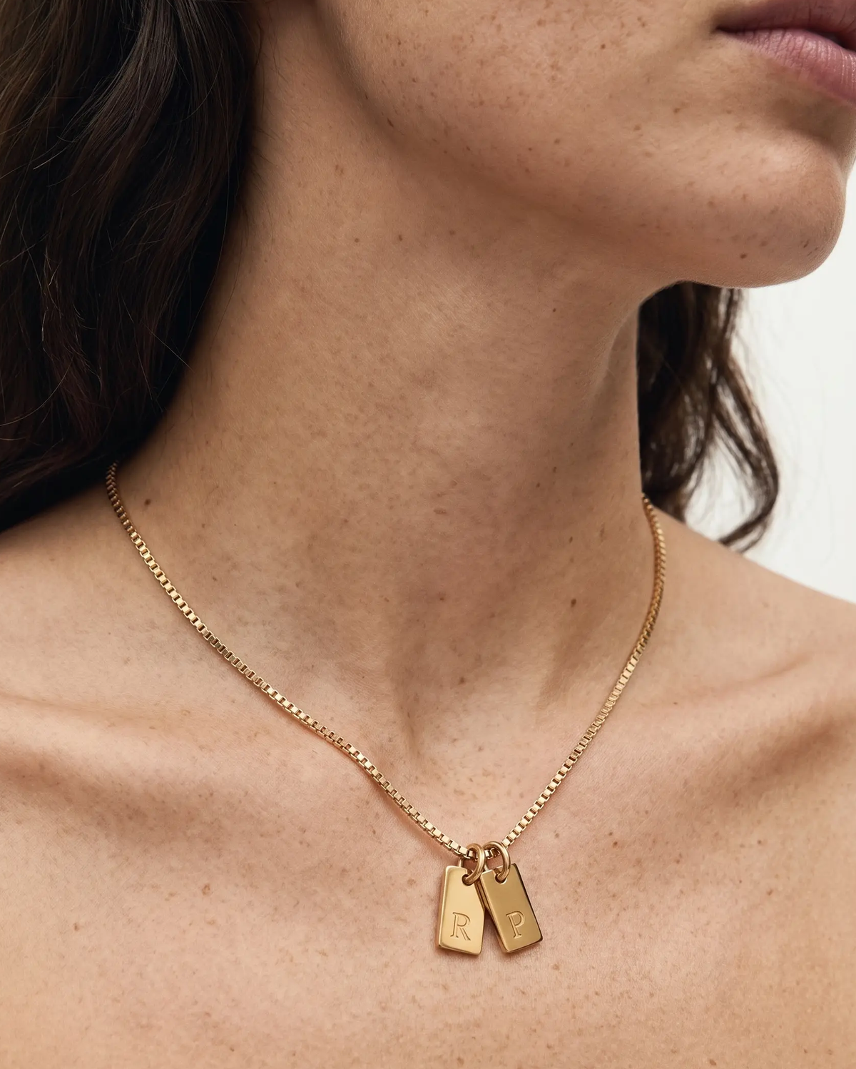 Tag Letter Necklace