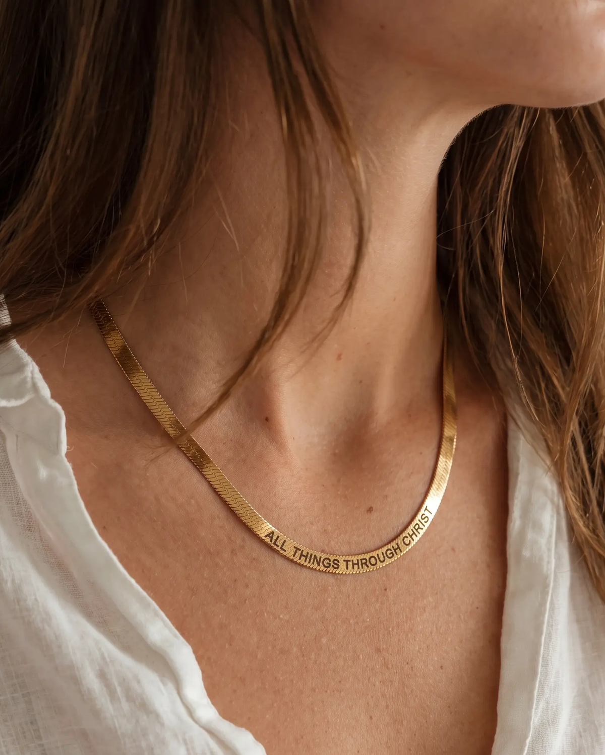 The Keepsake Herringbone Necklace