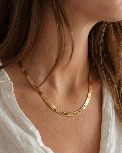 The Keepsake Herringbone Necklace