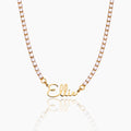 Script Name Line Necklace