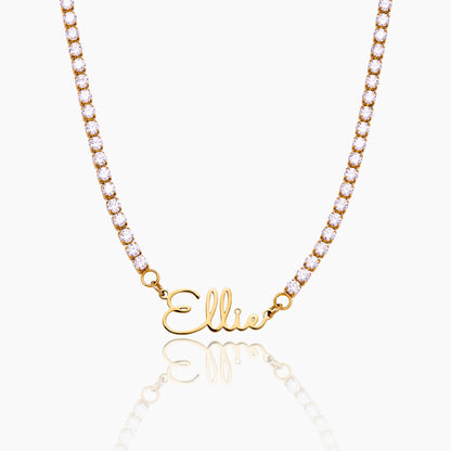 Script Name Line Necklace