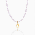 Bold Initial Pearl Necklace