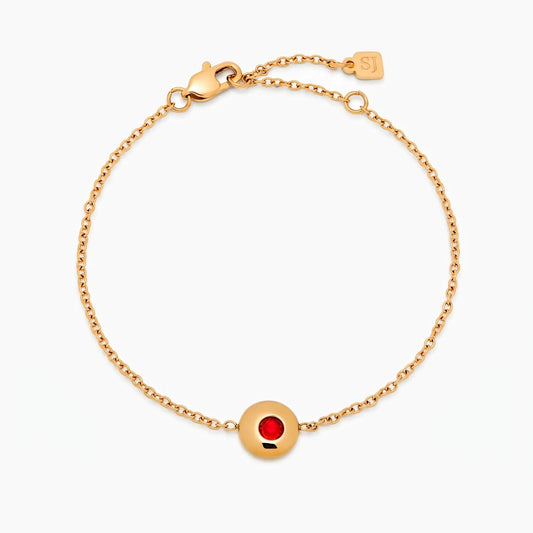 Petite Birthstone Charm Bracelet