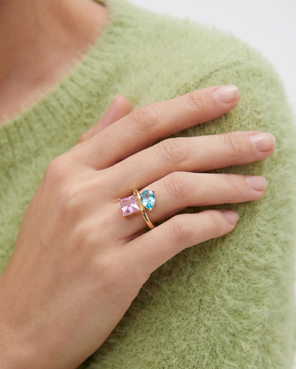 You and Me Birthstone Ring