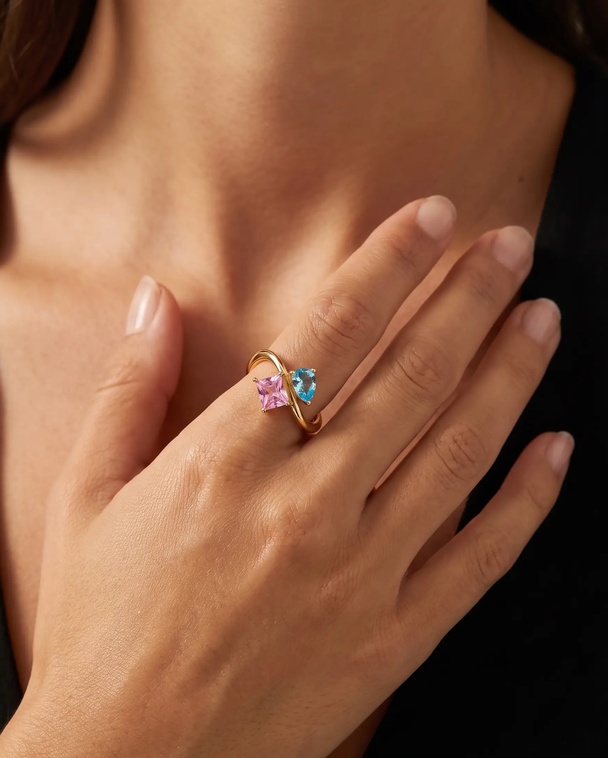 You and Me Birthstone Ring