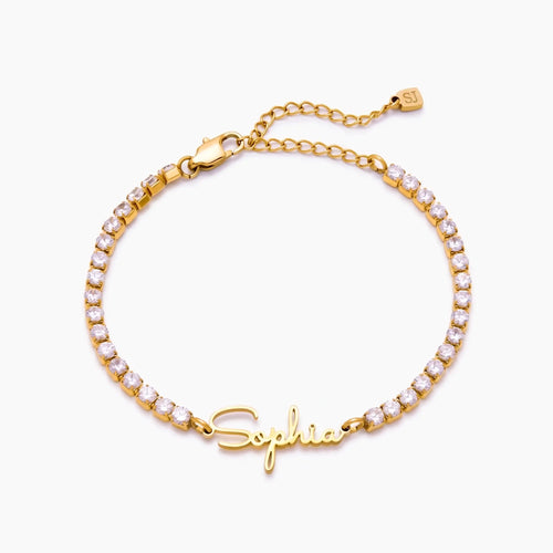 Script Name Tennis Bracelet